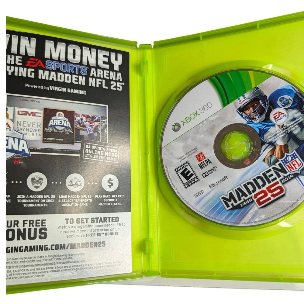 Madden NFL 25 EA Sports Xbox 360 Football Game Anniversary Edition Kinect NTSC